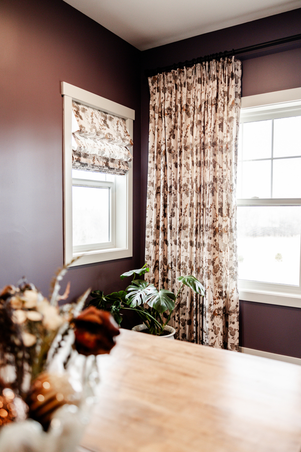 Custom Drapery Panels and Shades in Entry